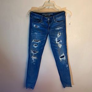 American eagle super low jeggings size 4